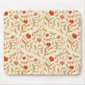 Golden Hour Study | Retro Ogee Floral Mouse Pad Muismat (Voorkant)