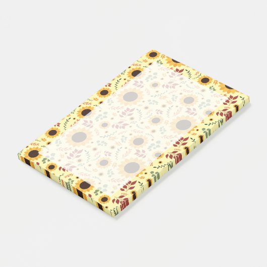 Golden Hour Sunflower | Large 4" x 6" Post-it® Notes (Schuin)