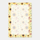 Golden Hour Sunflower | Large 4" x 6" Post-it® Notes (Voorkant)