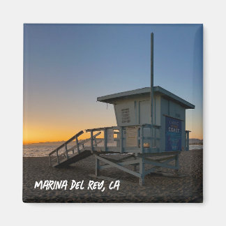 Golden Hour Sunset - Marina Del Rey, CA Magneet