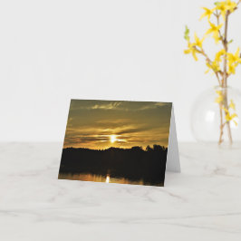 Golden Hour Sunset Over Lake Kaart