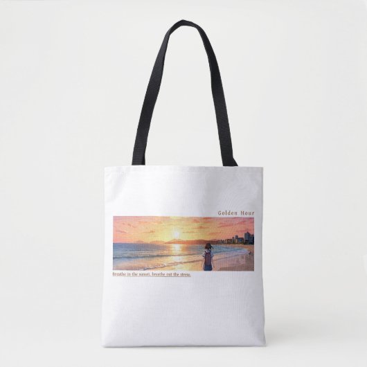 Golden Hour - Sunset Theme Canvas tas (Voorkant)