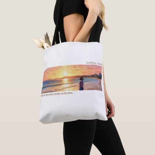 Golden Hour - Sunset Theme Canvas tas (Dichtbij)