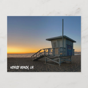 Golden Hour Sunset - Venice Beach, Californië Briefkaart