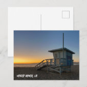 Golden Hour Sunset - Venice Beach, Californië Briefkaart (Voorkant / Achterkant)
