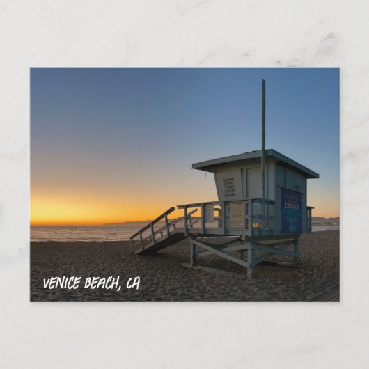 Golden Hour Sunset - Venice Beach, Californië Briefkaart (Voorkant)