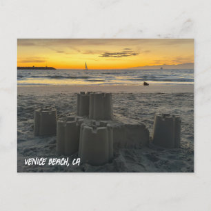 Golden Hour Sunset - Venice Beach, Californië Briefkaart