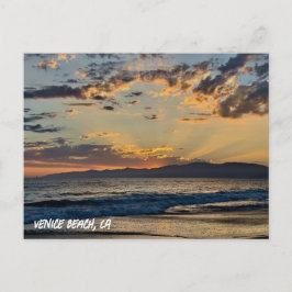 Golden Hour Sunset - Venice Beach, Californië Briefkaart