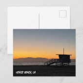Golden Hour Sunset - Venice Beach, Californië Briefkaart (Voorkant / Achterkant)