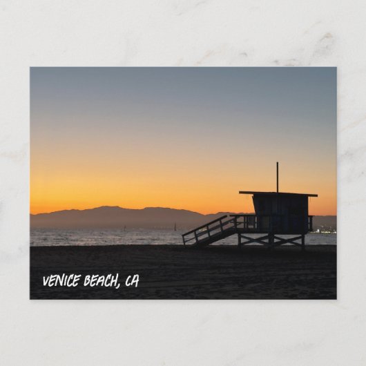 Golden Hour Sunset - Venice Beach, Californië Briefkaart (Voorkant)