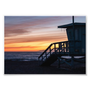 Golden Hour Sunset - Venice Beach, Californië Foto Afdruk