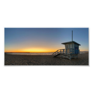 Golden Hour Sunset - Venice Beach, Californië Foto Afdruk