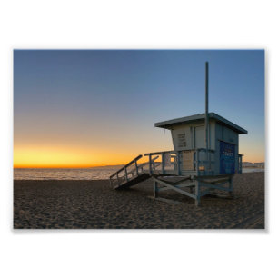 Golden Hour Sunset - Venice Beach, Californië Foto Afdruk
