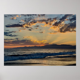 Golden Hour Sunset - Venice Beach, Californië Poster