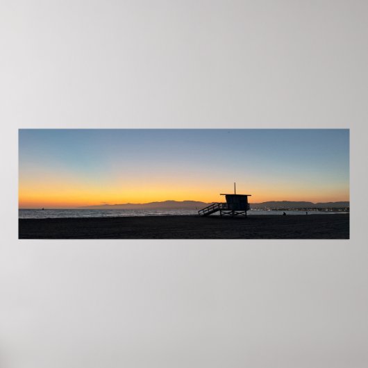 Golden Hour Sunset - Venice Beach, Californië Poster (Voorkant)