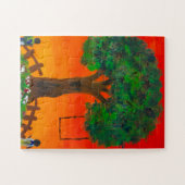 Golden Hour Tree Swing Puzzel (Horizontaal)