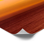 Golden Hour Uitzicht van een Algarve, Portu Beach  Poster (Hoek)