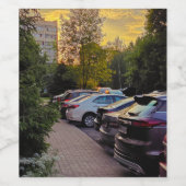 Golden Hour Urban Wine Label – Wijn Etiket (Enkel label)