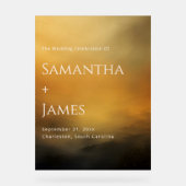 Golden Hour Welkom - Warm Sunset Palette Acryl Bord (Voorkant)