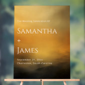 Golden Hour Welkom - Warm Sunset Palette Acryl Bord (Neutraal)