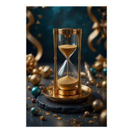 Golden Hourglass Elegance Perfect Poster