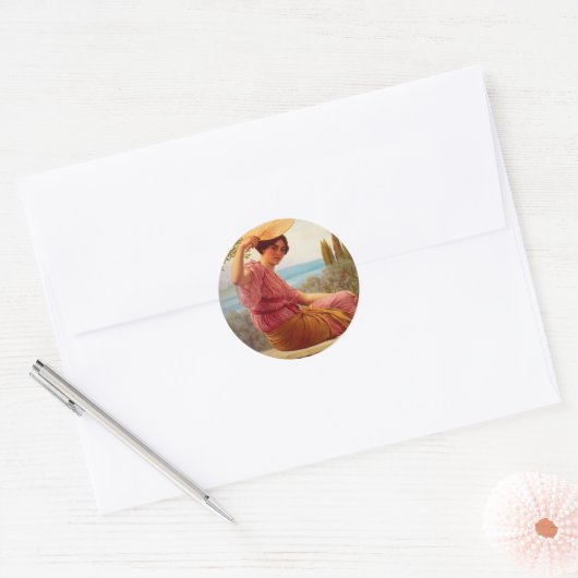 Golden Hours Ronde Sticker (Envelop)