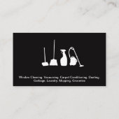 Golden House Broom Logo | Schoonmaakdiensten Visitekaartje (Achterkant)