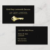 Golden House Key Locksmith Visitekaartje (Voorkant / Achterkant)