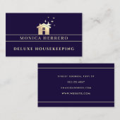 Golden house sparkly logo visitekaartje (Voorkant / Achterkant)
