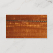 Golden houtwaren met inlegachtergrond #2 visitekaartje (Achterkant)