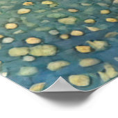 Golden Hued Yorkshire Terrier Radiant Dog Portrait Poster (Hoek)