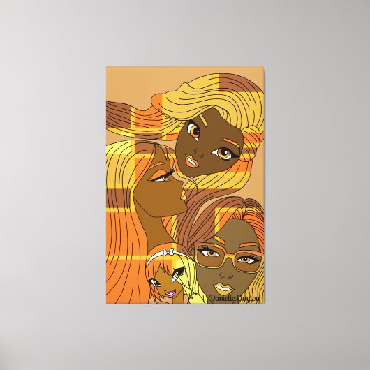 Golden Hues Canvas Afdruk (Voorkant)