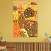 Golden Hues Canvas Afdruk (Insitu (Woonkamer))