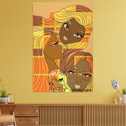 Golden Hues Canvas Afdruk (Insitu (Woonkamer))