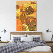 Golden Hues Canvas Afdruk (Insitu (Slaapkamer))