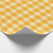 Golden Hues Gingham Cadeaupapier (Hoek)