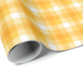 Golden Hues Gingham Cadeaupapier (Rol Hoek)