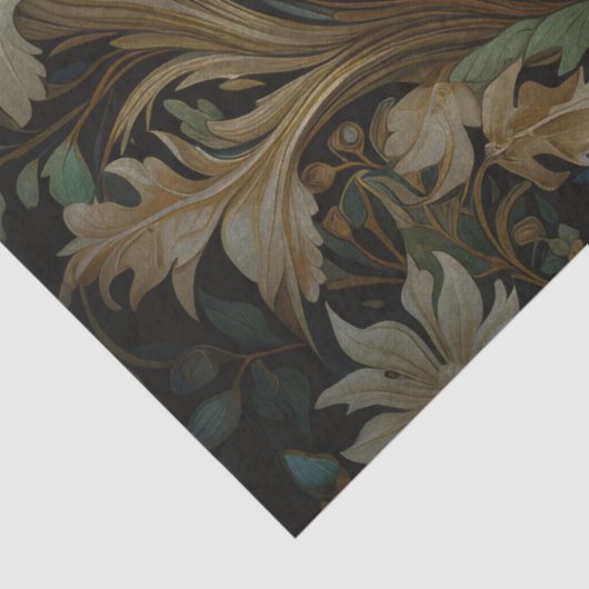 Golden Hues Pauw Decoupage Tissuepapier (Detail)