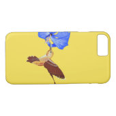 Golden Hummingbird and Blue Hibiscus Case-Mate iPhone Case (Achterkant (Horizontaal))