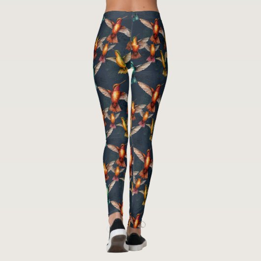Golden Hummingbird Leggings (Achterkant)