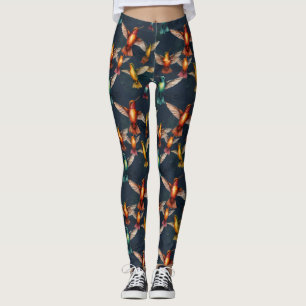 Golden Hummingbird Leggings