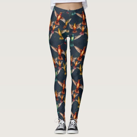 Golden Hummingbird Leggings (Voorkant)