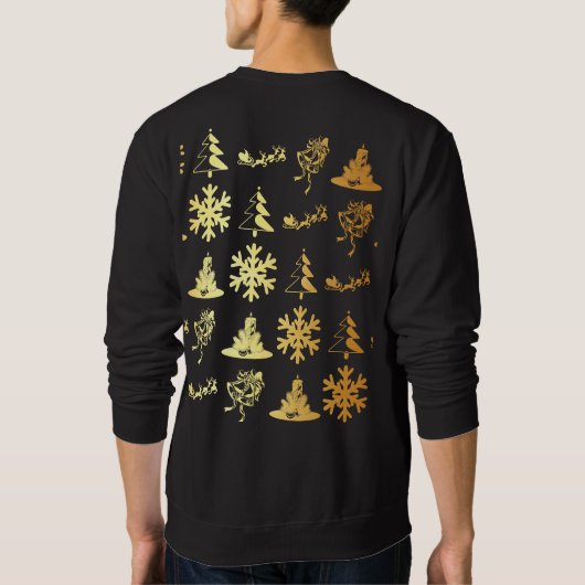 Golden iconen kerst trui (Achterkant)