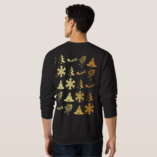 Golden iconen kerst trui (Achterkant volledig)