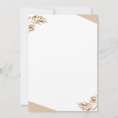 Golden imvitatie kaart (Achterkant)