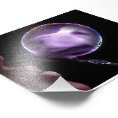 Golden in een bubbeltje foto afdruk (Hoek)