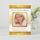 Golden in ons hart Foto bedankt je medeleven (Staand voorkant)