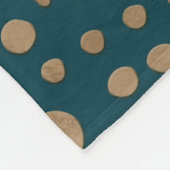 Golden in reliëf Hunab Ku Mayan-symbool Fleece Deken (Hoek)