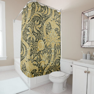 Golden Indian Pattern, William Morris Douchegordijn