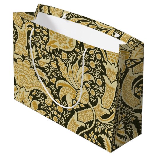 Golden Indian Pattern, William Morris Groot Cadeauzakje (Achterkant Gekanteld)